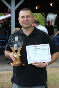 Todd Zaganiacz with his Frankie and PACE awards