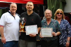 May 18, 2014 - Chris Valcik, Todd Zaganiacz, Billy Belina, Joni Minehart at Pierogy Festival right after Billy & Todd received their PACE Award from the Polka America Corporation.  http://www.polkaamericacorporation.org/