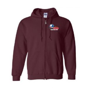 2026 Full Zip Hoodie Maroon