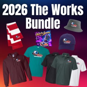 photos of the clothing, hats and cd available in the bundle